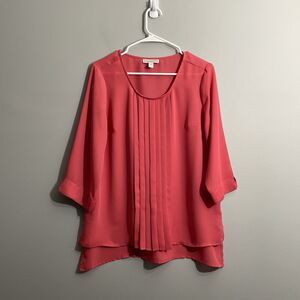 Dana Buchman Women’s Medium Long Sleeve Blouse Soft Lightweight Casual